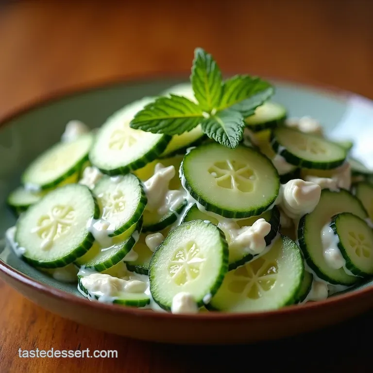 Cool As a Cucumber Creamy Dill Cucumber Salad presentation