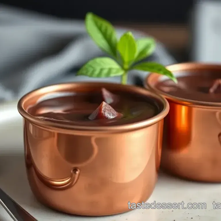 Copper-Infused Spiced Chocolate Pots de Crème