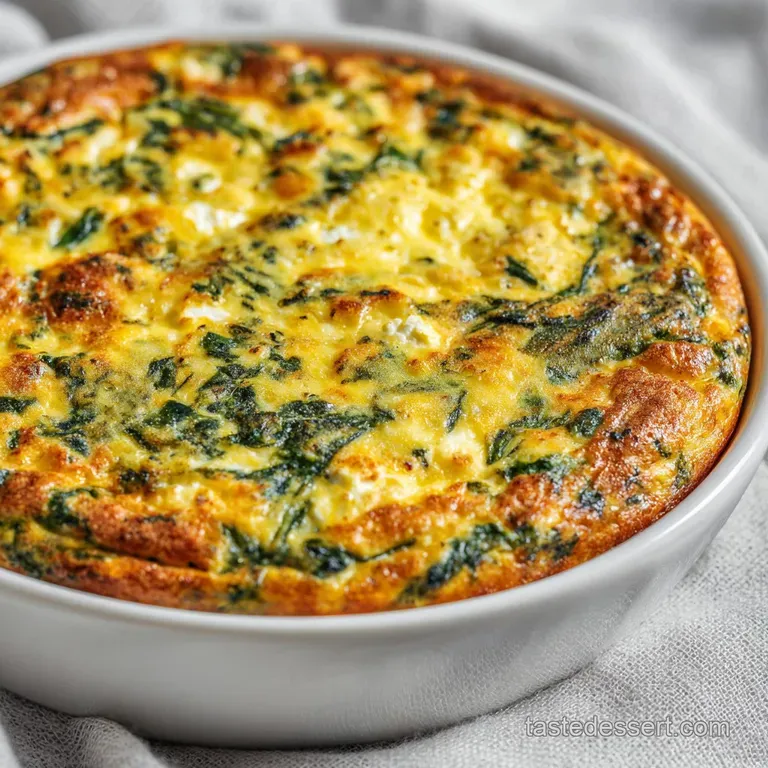Cottage Cheese Spinach Quiche: High-Protein