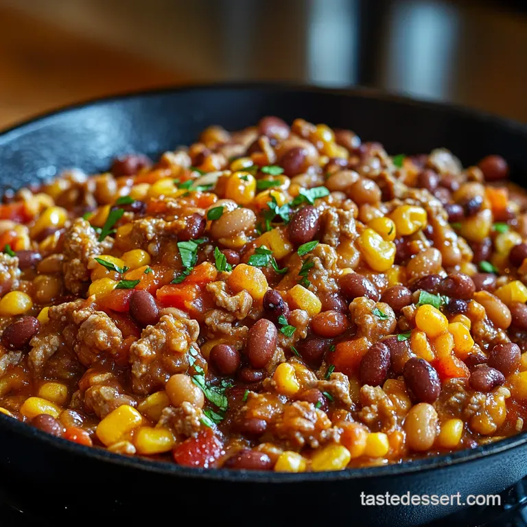 Cowboy Beef Bean Skillet A OnePan Wonder presentation