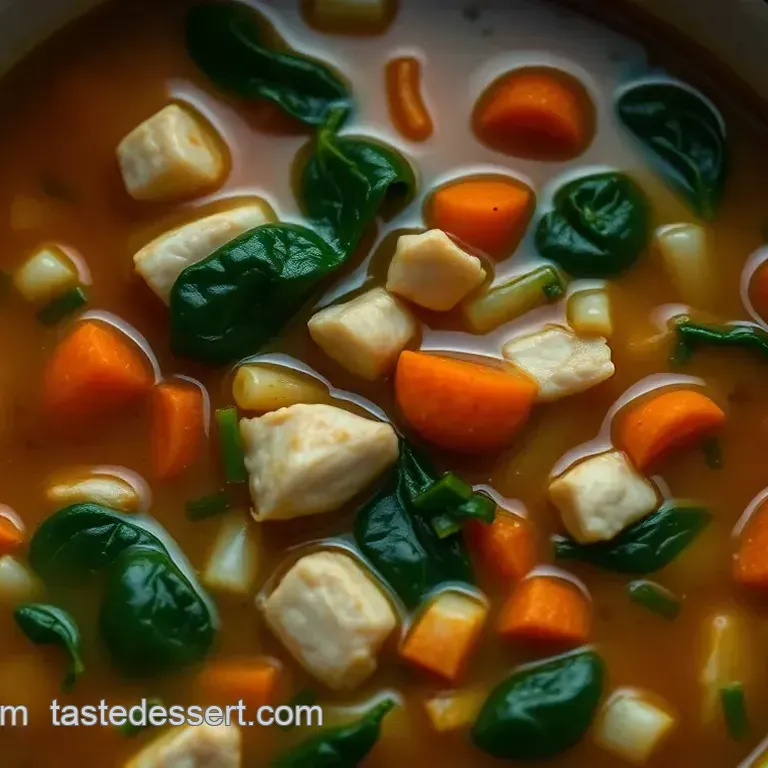 Cozy Chicken and Spinach Soup