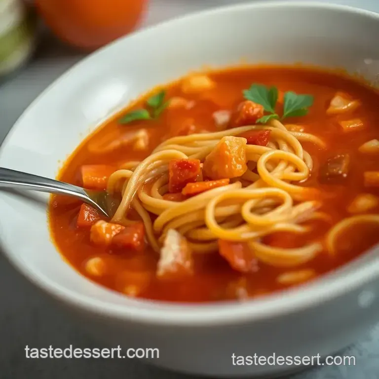 Cozy Up with Classic Mexican Fideo Soup (Sopa De Fideo) presentation