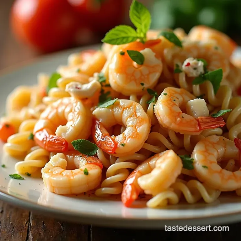 Crab Shrimp Pasta Salad A Summer Classic with a Zing presentation
