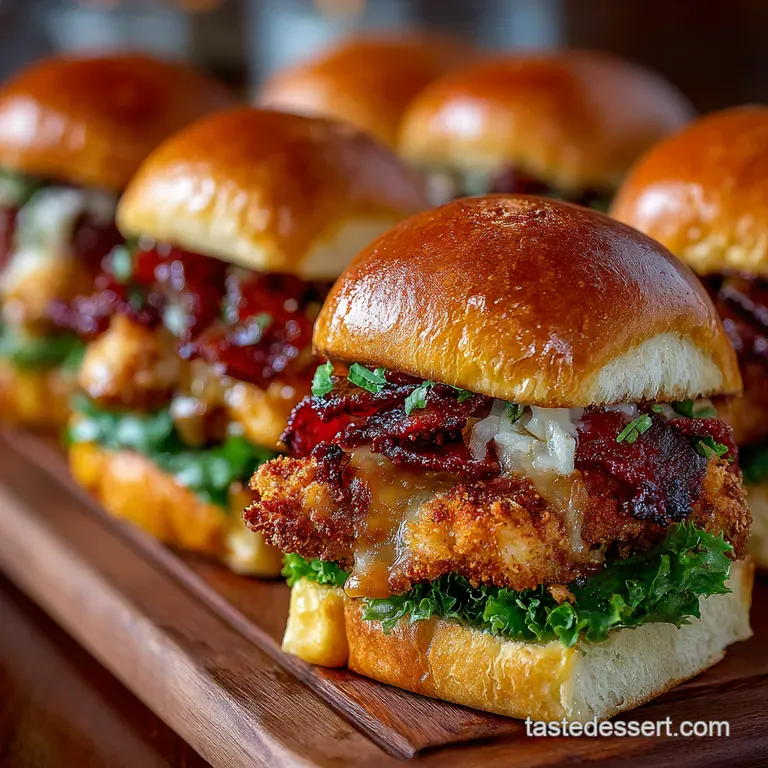 Crack Chicken Sliders the Ultimate Party Bite presentation