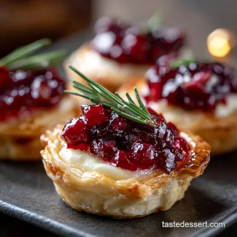 Thanksgiving Appetizers: Proper Cranberry Brie Tartlets That Wont Ruin Dinner presentation