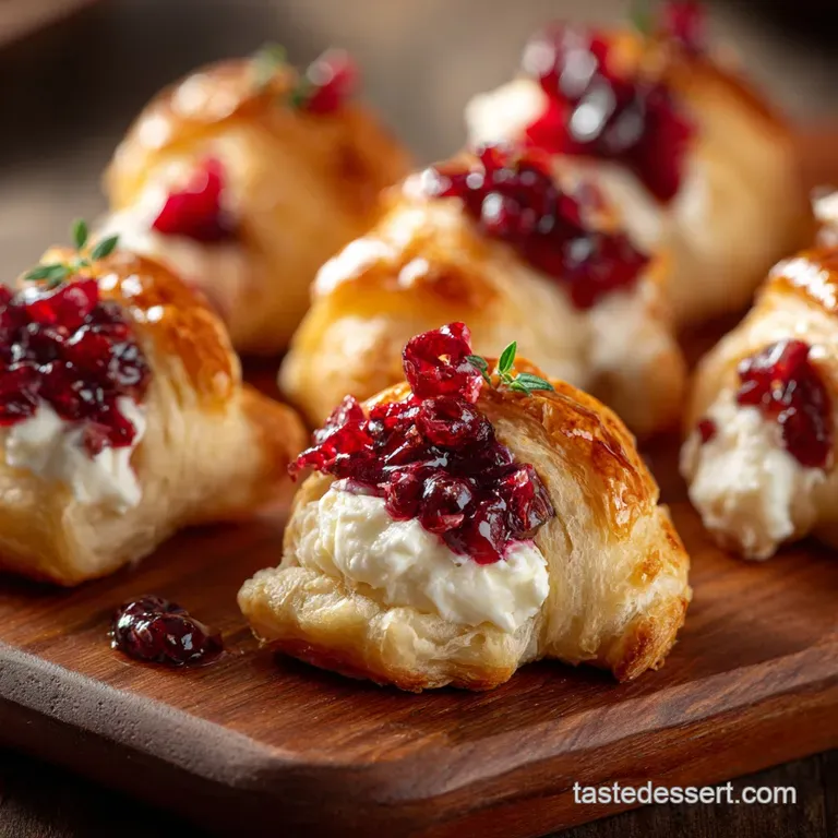 Cranberry Cream Cheese Crescent Bites: Dead Easy Flaky Pinwheels for Brunch presentation