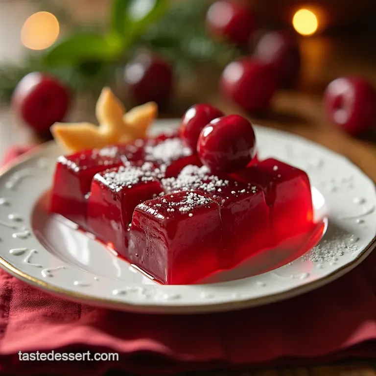 Cranberry Jello Salad a Retro Holiday Classic presentation