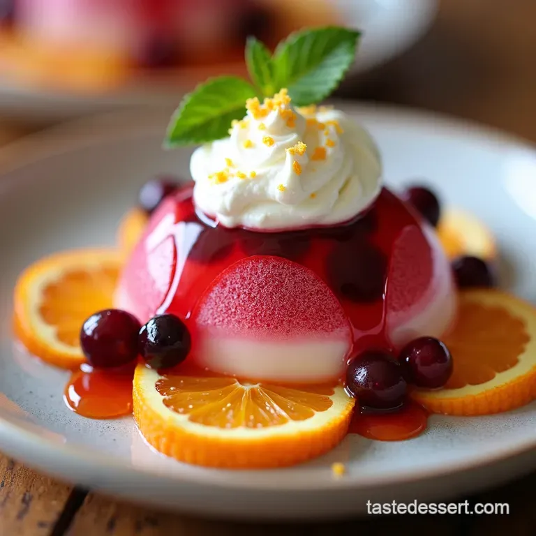 Bright Creamy Cranberry Orange Jello Salad Recipe