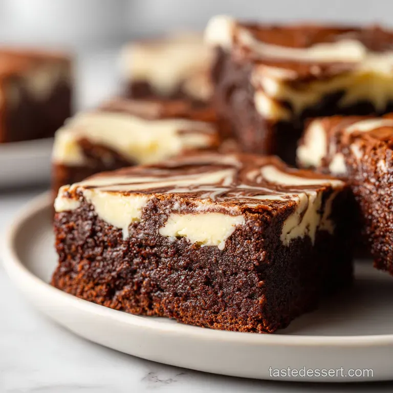 Cream Cheese Swirl Brownies: Deep and Intense