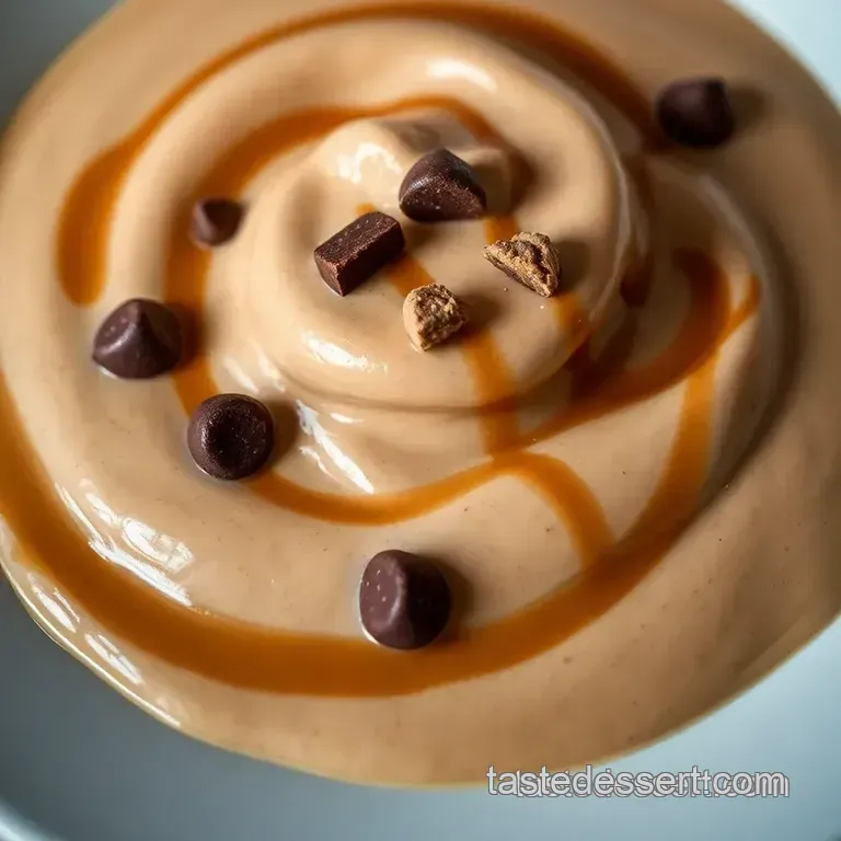 Creami Dreams: High-Protein Peanut Butter Chocolate Swirl Ice Cream presentation