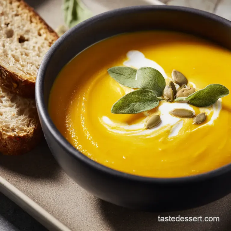 Creamy Butternut Squash Soup Panera Bread Copycat presentation
