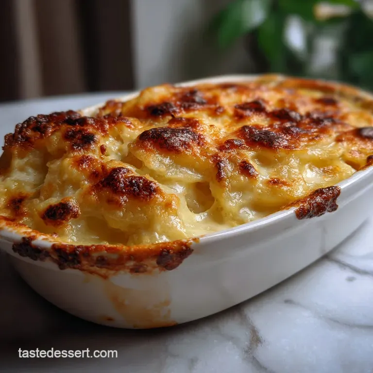 Au Gratin Potatoes: Creamy Dauphinoise Style Bake presentation