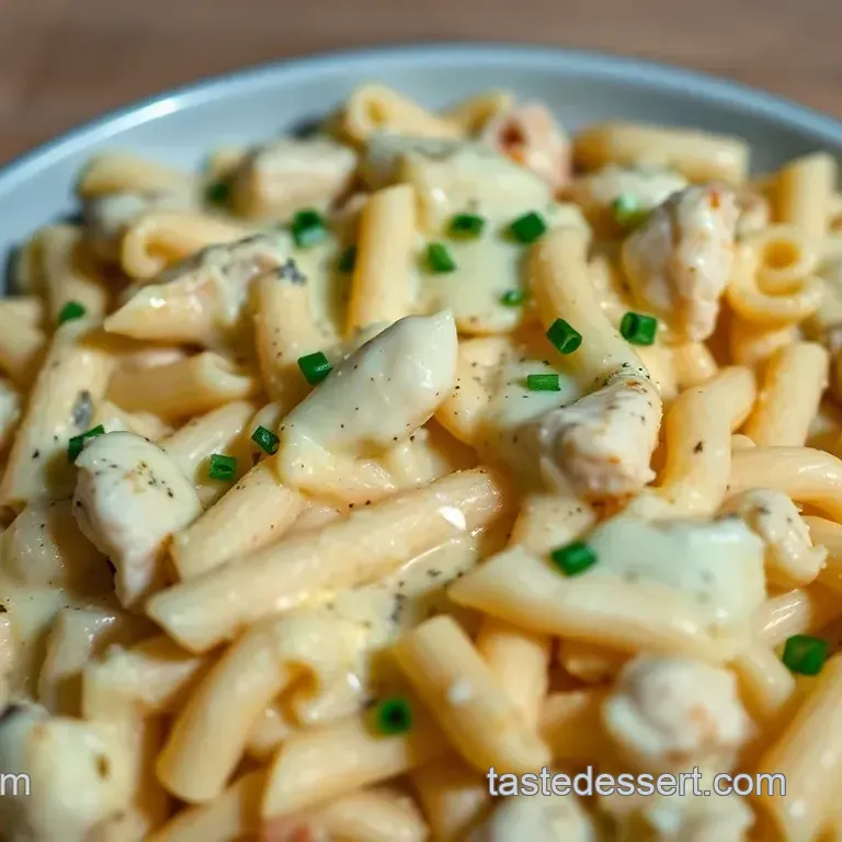 Creamy Chicken Alfredo Casserole Delight