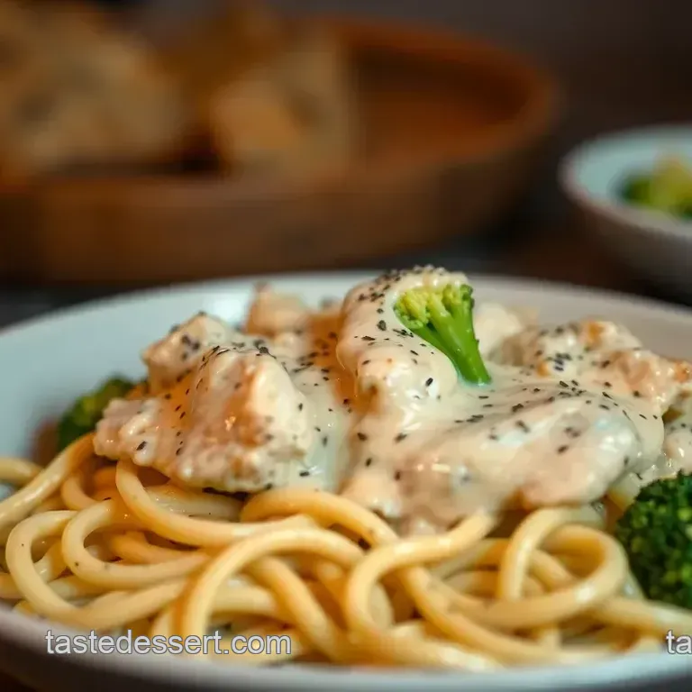 Creamy Chicken Alfredo with Broccoli