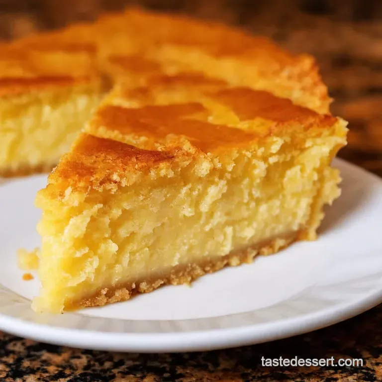 Creamy Coconut Dream Baked Cassava Cake presentation