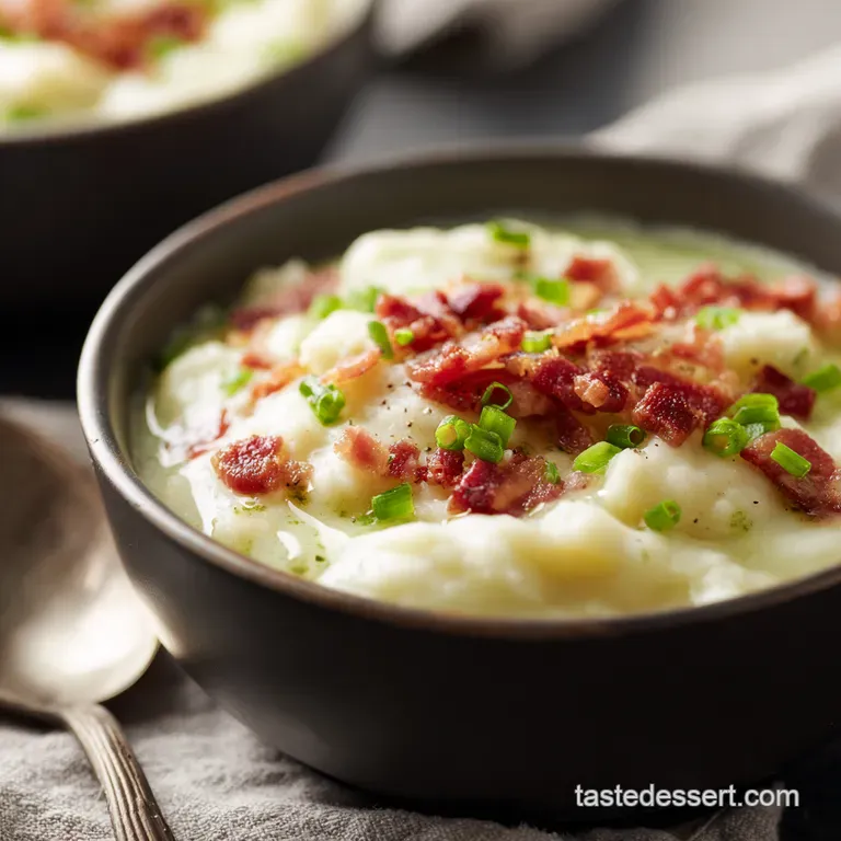 Creamy Colcannon Soup an Irish Comfort Classic presentation