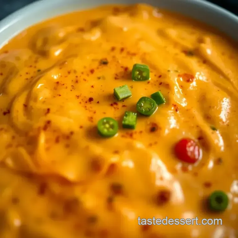 Creamy Cottage Cheese Queso Dip presentation