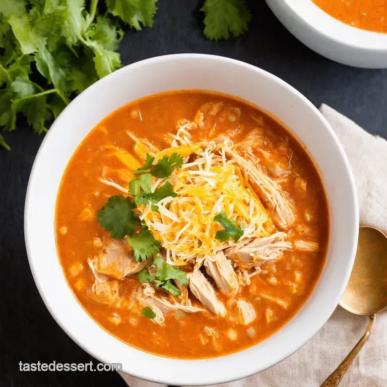 Creamy Crockpot Chicken Tortilla Soup