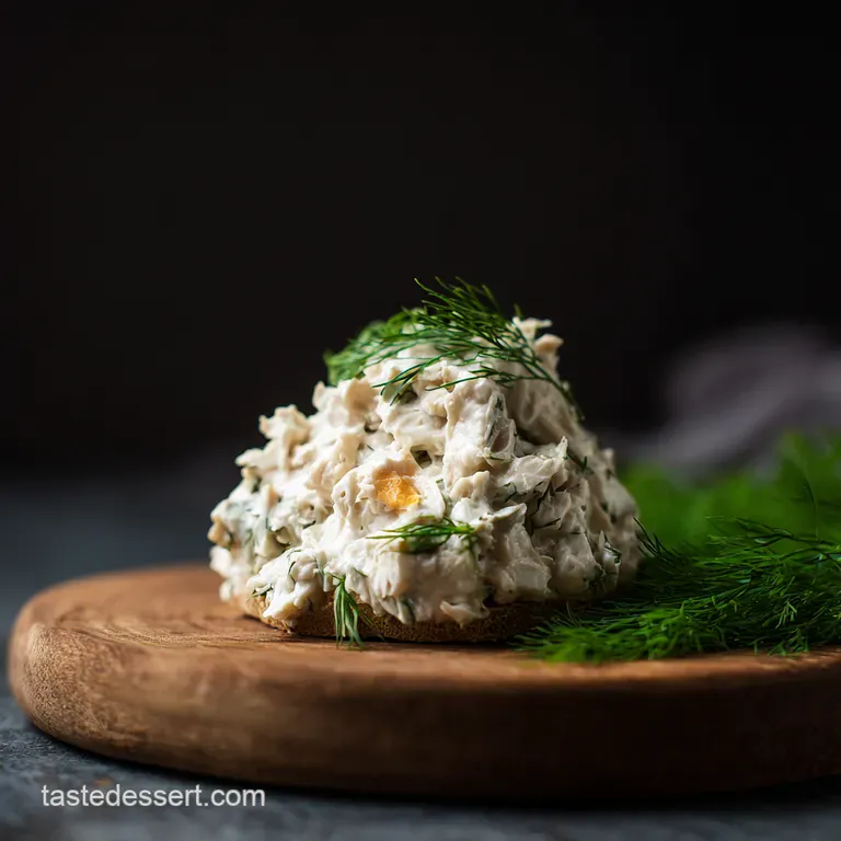 Creamy Dill Lemon Canned Chicken Salad