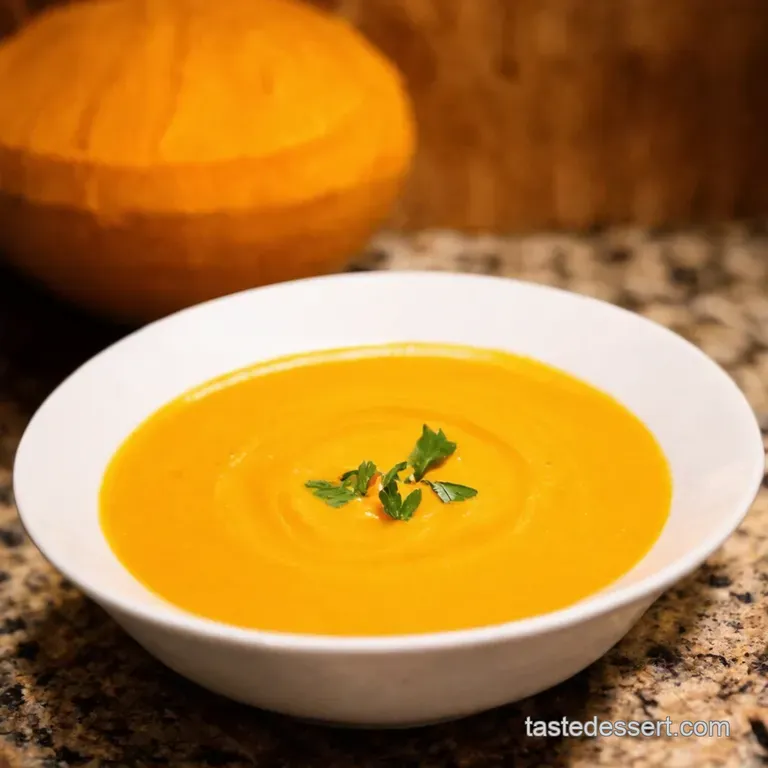 Creamy Dreamy Butternut Squash Soup presentation