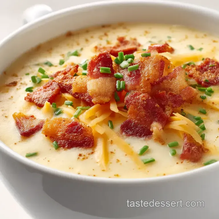 Creamy Dreamy Potato Soup (With Extra Crispy Bacon Crumble) presentation