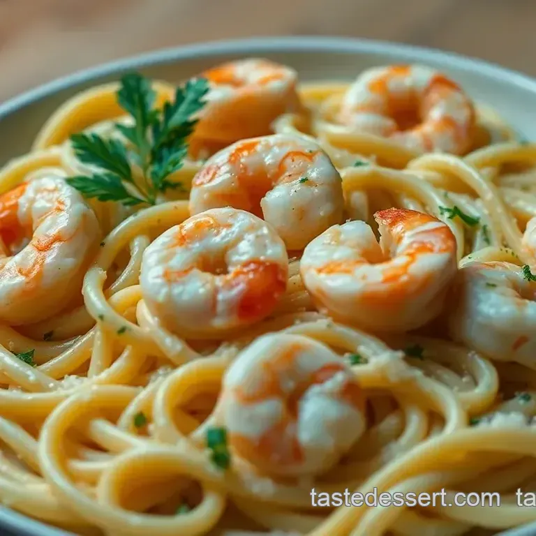 Creamy Dreamy Shrimp Linguini Alfredo