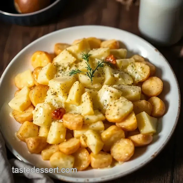 Creamy Edam Cheese Potato Bake presentation