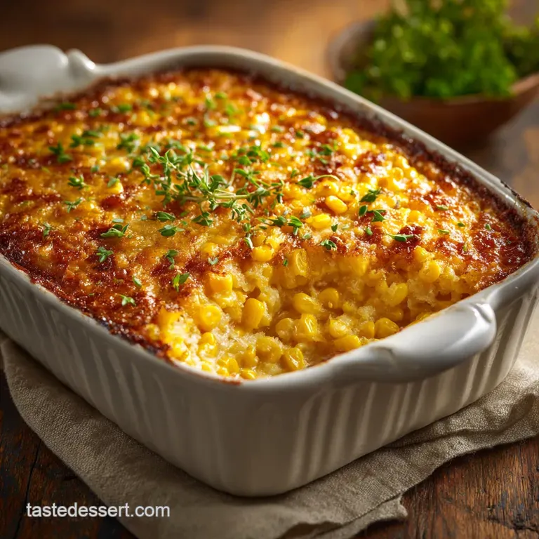 Jiffy Corn Casserole: the Ultimate Creamy Side Dish (10-Minute Prep) presentation