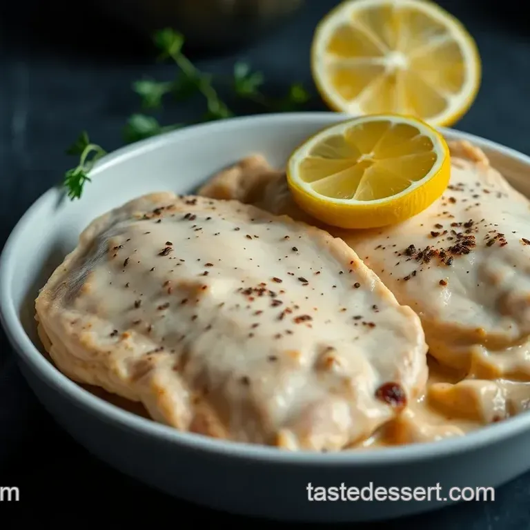 Quick & Comforting Creamy Lemon Pepper Chicken - 20-Minute Recipe