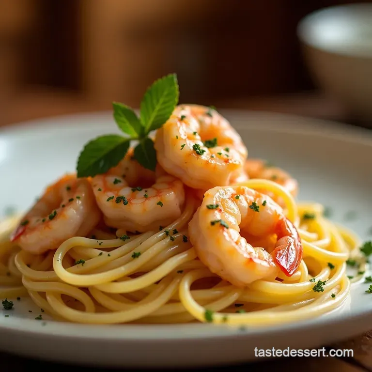Creamy Tuscan Garlic Shrimp Linguine a Sundrenched Supper in Under 30 Minutes presentation