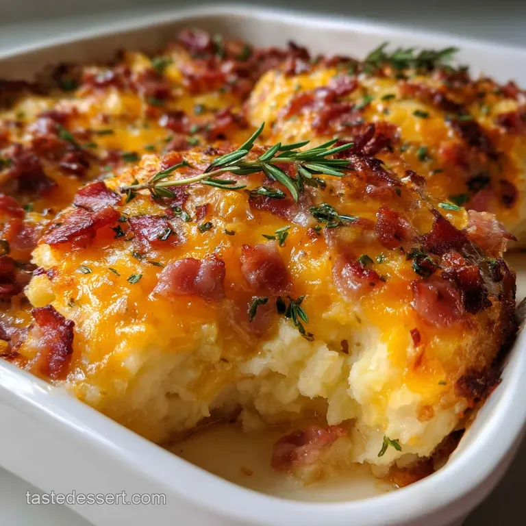 Twice Baked Potato Casserole: the Creamy Comfort Bake presentation