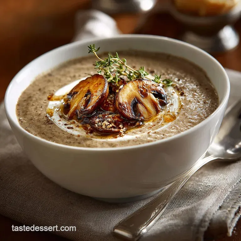 Mushroom Soup the Velvet Shiver Creamy Wild Recipe presentation