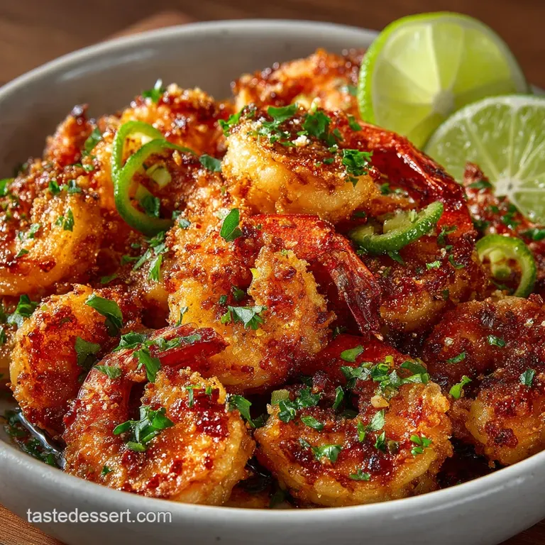 The Speedy N Spicy Crispy Air Fryer Cajun Shrimp presentation