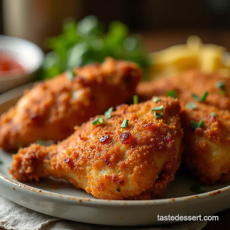 The Crispiest Juiciest Air Fryer Chicken Thighs presentation