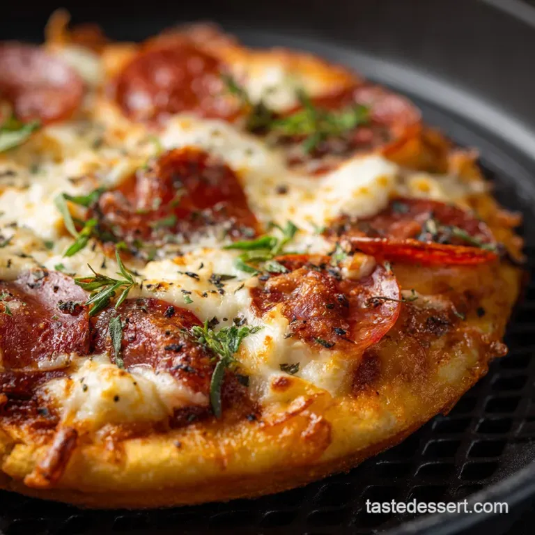 Air Fryer Pizza: The Express Ultra-Crispy Personal Pizza Recipe