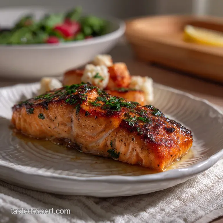 The Ultimate Air Fryer Salmon Recipe presentation