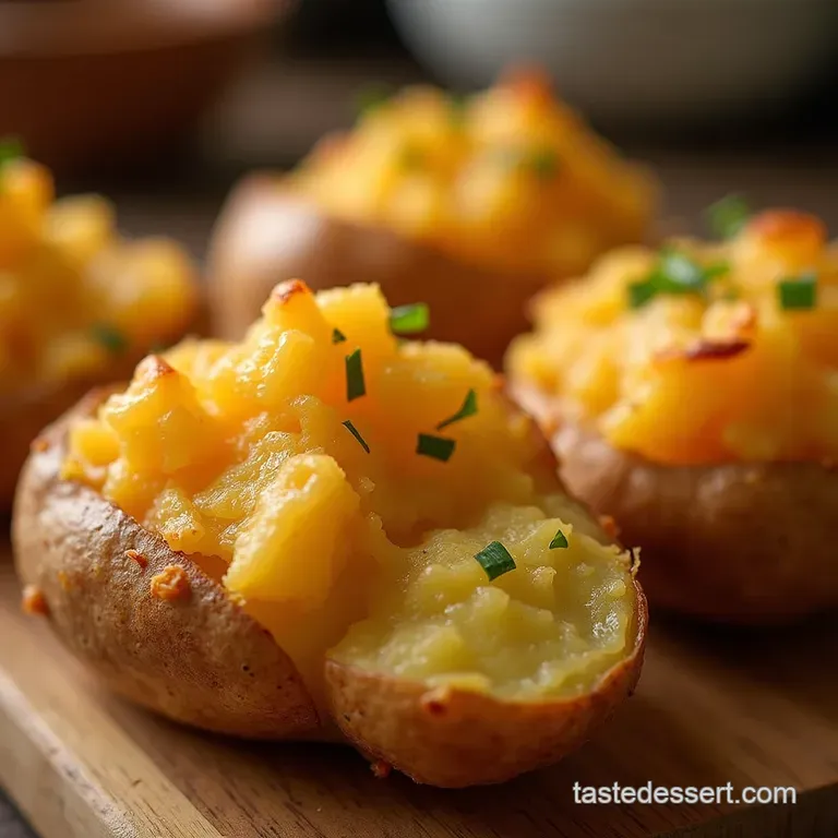 The Speedy Spud Effortlessly Fluffy Air Fryer Baked Potatoes presentation