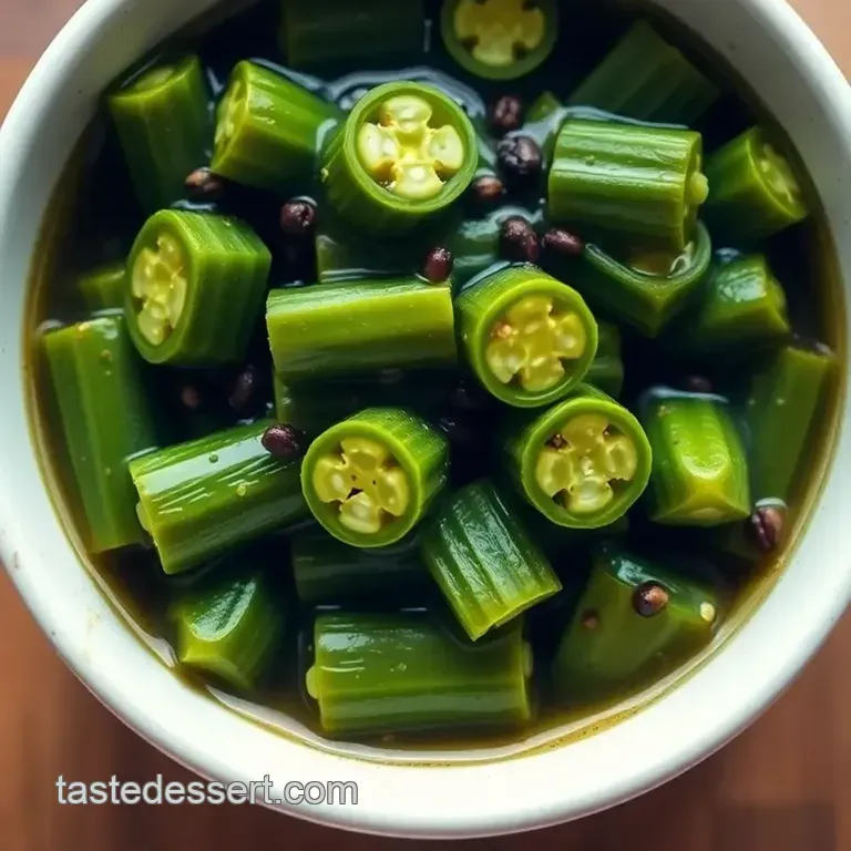 Crispy and Tangy Pickled Okra: a Southern Delight! presentation