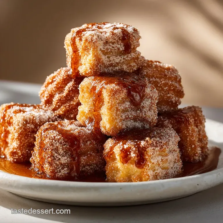 Crispy Angel Cake Churro Bites