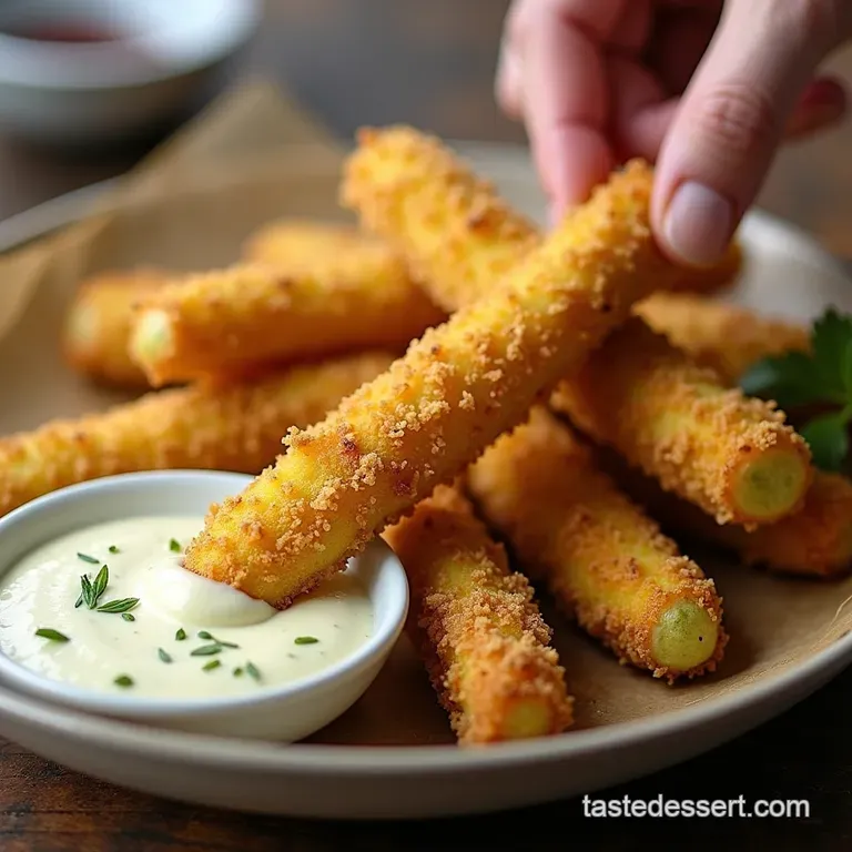 The Ultimate Crispy BeerBattered Zucchini Sticks with Zesty Aioli