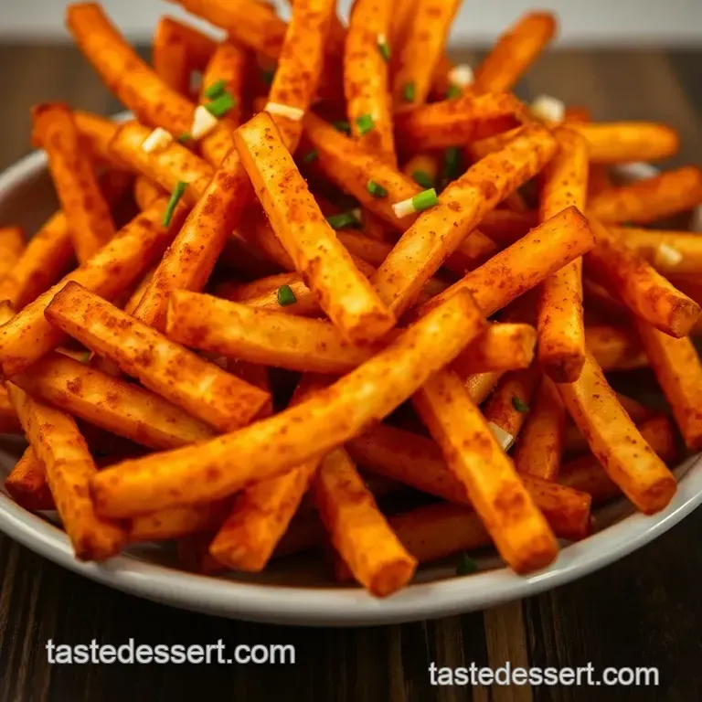 Crispy Cajun Fries: The Perfect Spiced Snack presentation