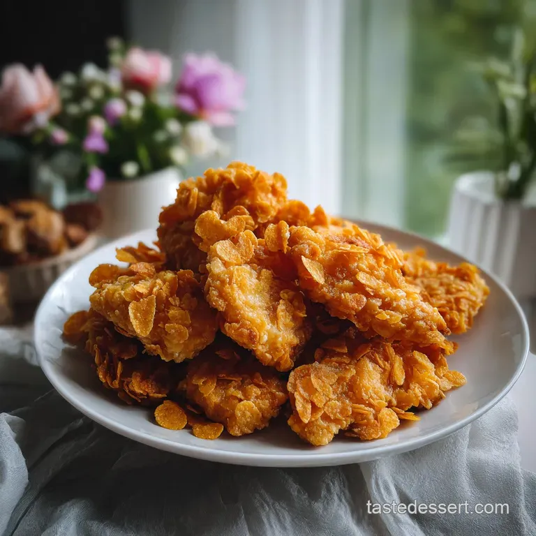 The Best Crispy Cornflake Chicken Recipe presentation