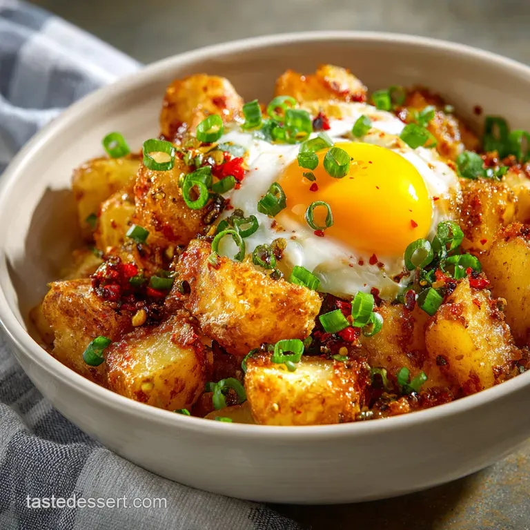Crockpot Breakfast Potatoes Lazy Day Brunch Hero with a Crispy Finish presentation