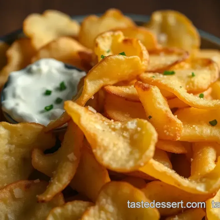 Crispy Homemade Sour Cream and Onion Chips
