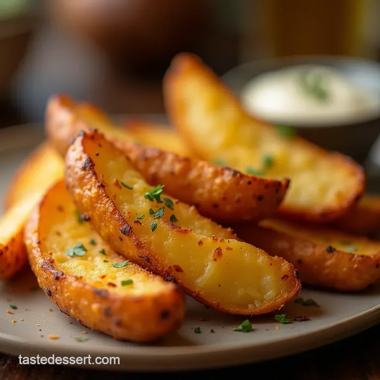 The Proper Crisp Oven Baked Potato Wedges Golden Fluffy and Seriously Addictive presentation