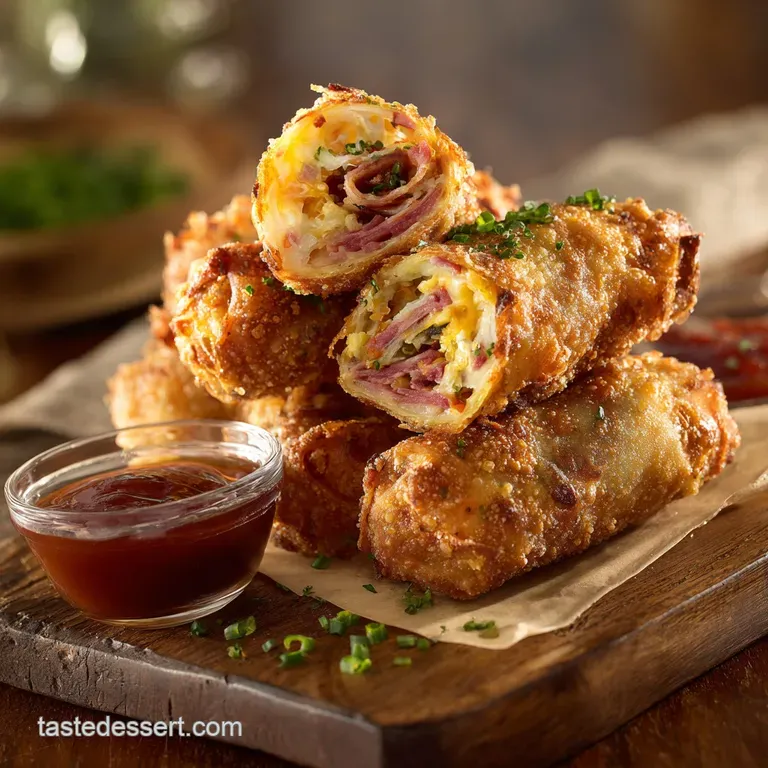 The Great Deli Crossover Crispy Reuben Egg Rolls with Chefs Signature Russian Dip