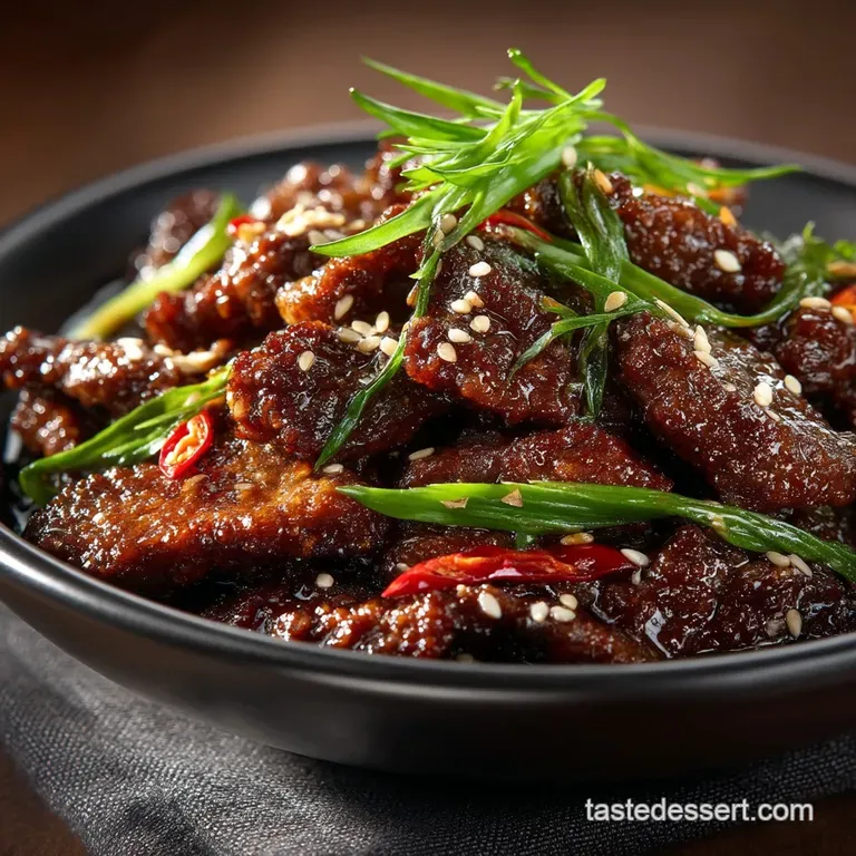 The Ultimate Takeaway Fakeaway Sticky Crispy Mongolian Beef