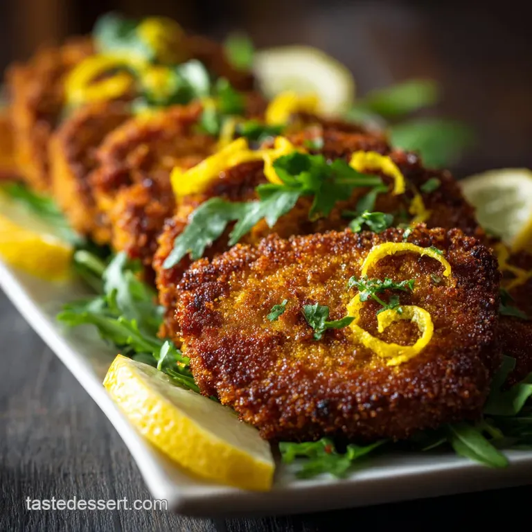 Chickpea Milanese: the Ultra-Crispy Plant-Based Schnitzel presentation