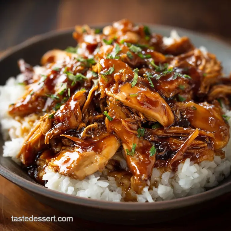 Crock Pot Teriyaki Chicken: the Set It and Forget It Sticky Weeknight Meal presentation