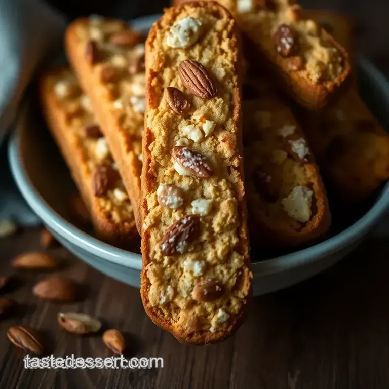 Crunchy Almond Biscotti: a Classic Italian Treat presentation